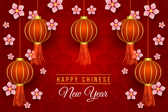 新年海报贺卡红包背景