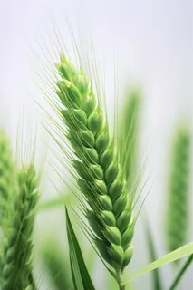 绿色小麦清新简约背景