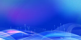 蓝色科技感展板