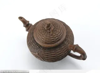 外形竹纹紫砂壶