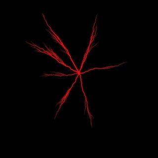 少见的红色闪电