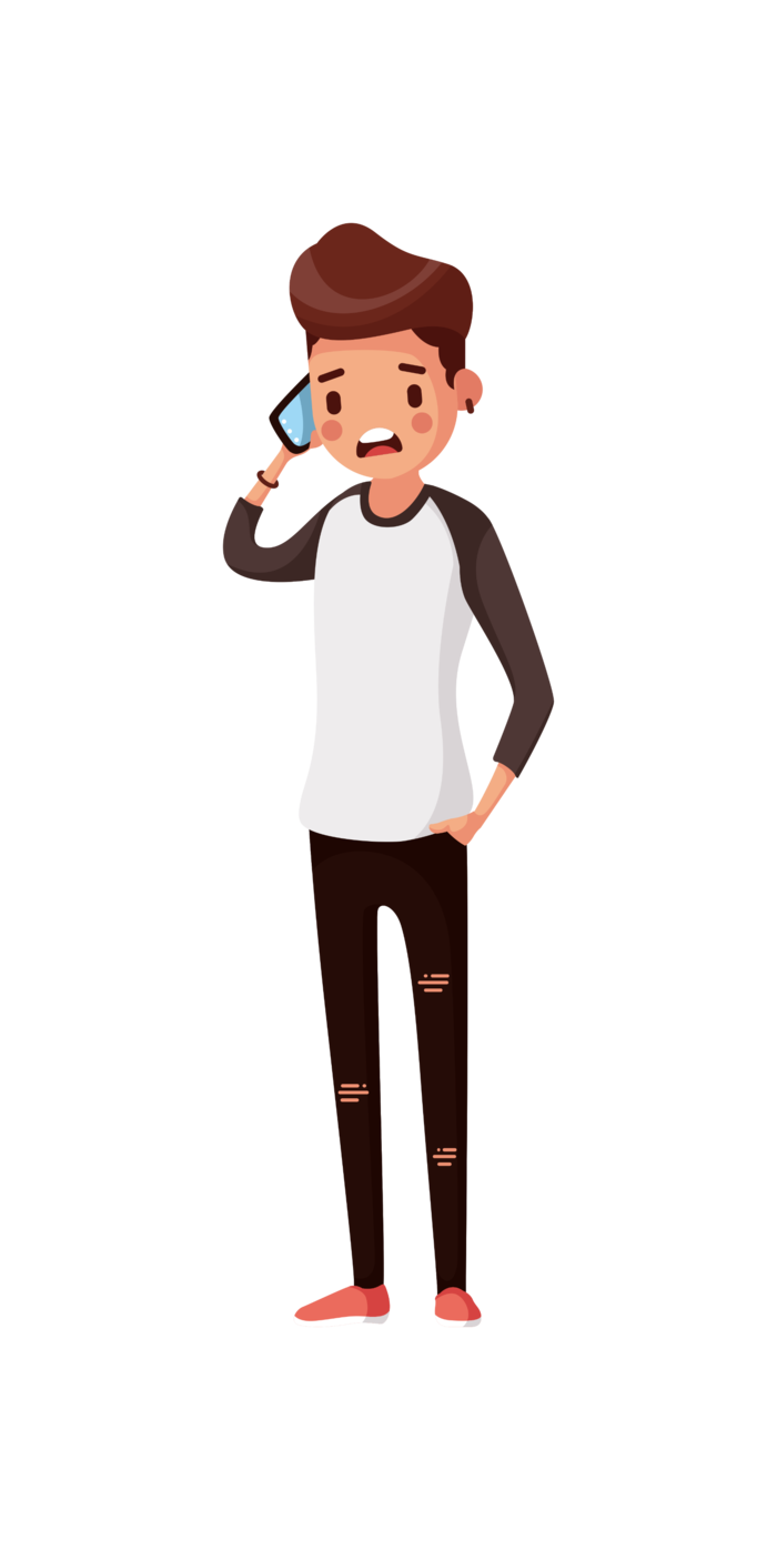 商务人士站着打电话素材