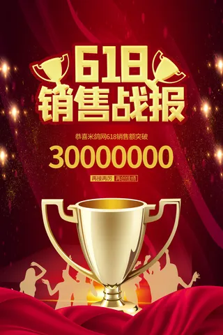 618电商促销大促海报宣传折扣模板PSD分层设计素材