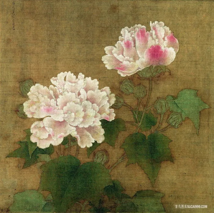 国画芙蓉双联-仟像调色版
