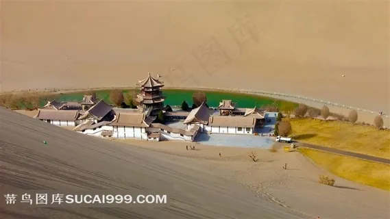 敦煌月牙泉风景图片