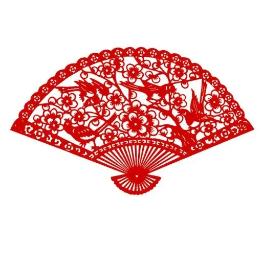 红手扇 PNG免抠(700x700)