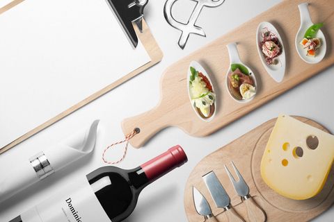 餐饮食物西餐牛排红酒美食高清高端样机