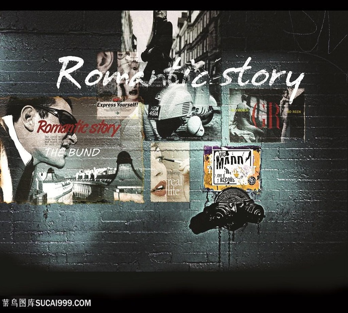 欧美创意海报墙面