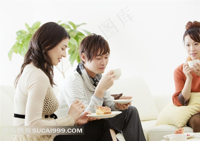 家庭家居生活 喝咖啡动作高清特写