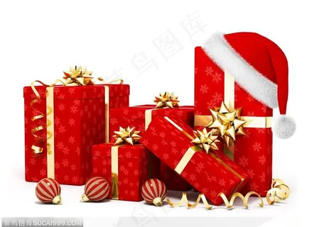 圣诞礼盒-红色的圣诞礼盒