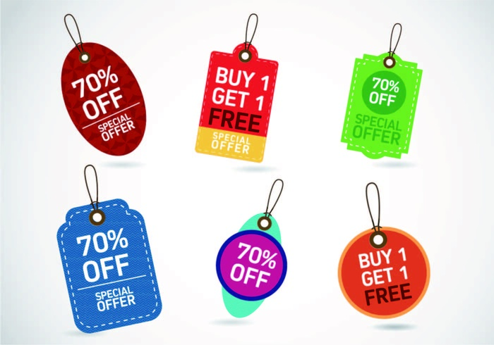 免抠促销标签设计图