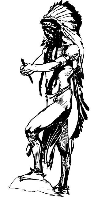 美国印第安人 PNG免抠(320x640)