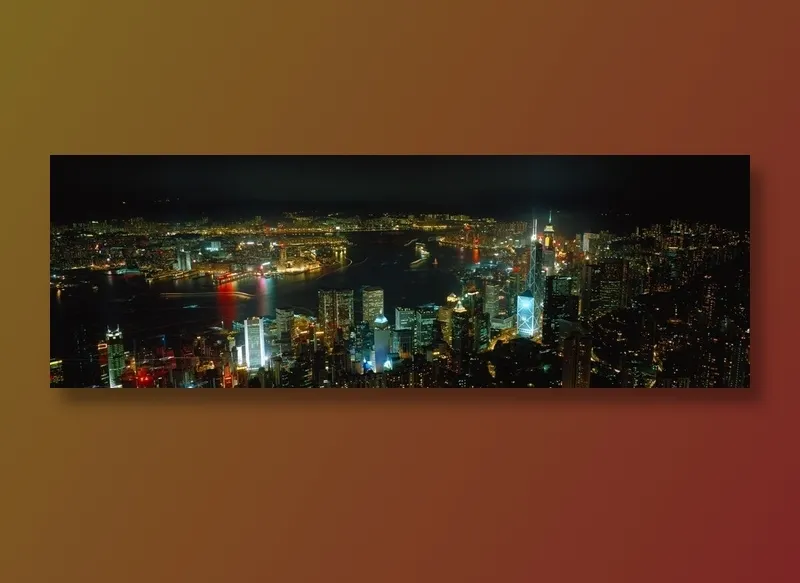 香港城市夜景图片