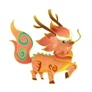 手绘山海经上古神兽夫诸凤凰麒麟青龙白虎朱雀玄武插画PSD素材 手绘山海经上古神兽夫诸凤凰麒麟青龙白虎朱雀玄武插画PSD素材