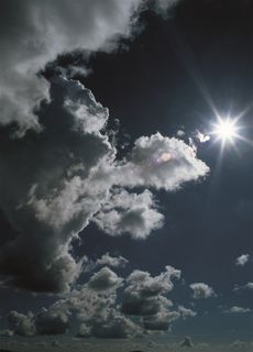 蓝天白云阳光素材