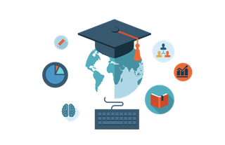 互联网学习卡通简笔少儿兴趣班