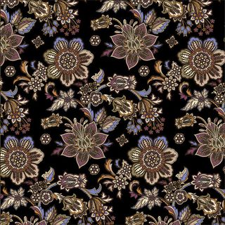 矢量AI奢华欧式宫廷风洛可可花纹装饰图案服装围巾印花底纹素材