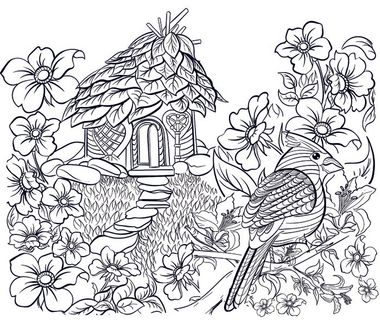 卡通儿童手绘黑白线描线稿