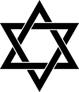 红大卫 PNG 犹太明星 PNG免抠