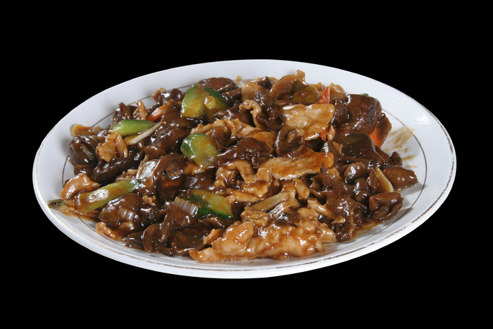 野山菇炒肉 18元