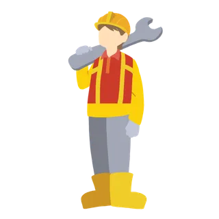 手绘卡通可爱人物艺术字5.1五一劳动节海报节日设计素材PNG免抠图