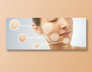 美容皮肤创意女模特