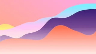 极简剪纸波浪弥散光渐变背景图设计素材