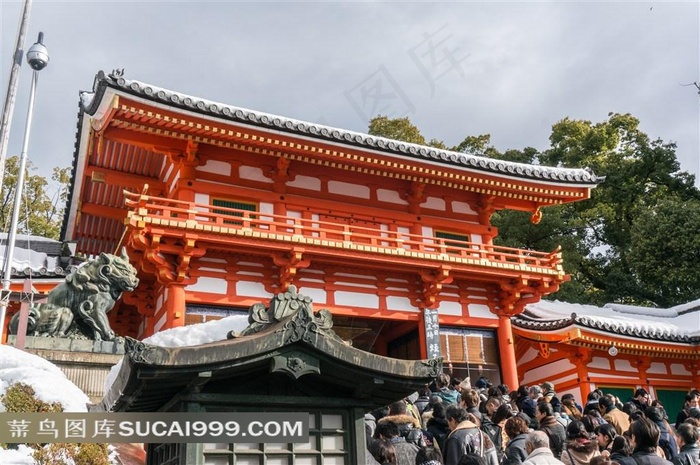 日本旅游文化人群景观