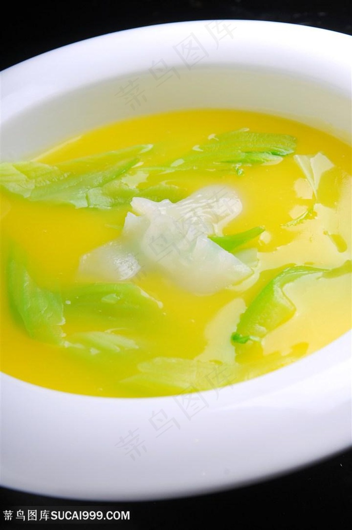 青瓜烩鱼肚中华美食摄影图