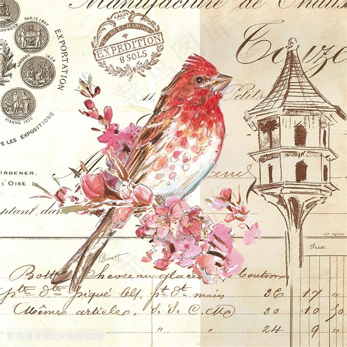 欧式花鸟装饰画