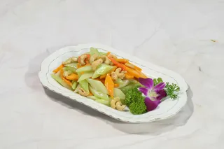 47腰果西芹炒南瓜 一篓油