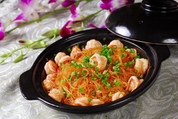 煲类火锅川菜特色菜虾干粉丝煲 煲类火锅川菜特色菜虾干粉丝煲