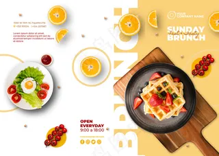 折页 折页模板 宣传折页 企业三折页 高档三折页 创意 咖啡 美食