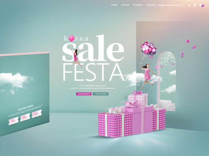 创意美女购物海报PSD分层素材