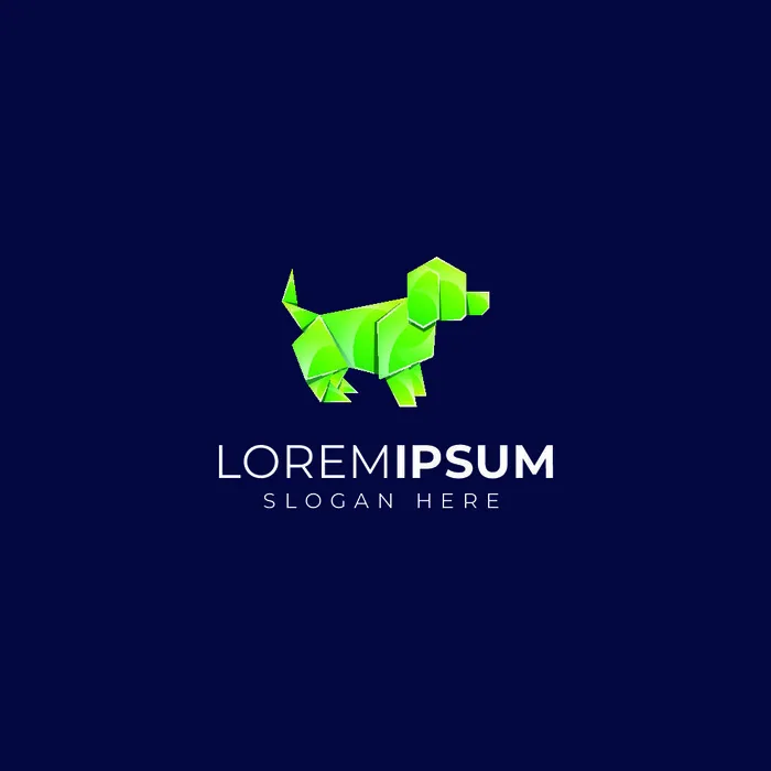 动物形象几何图形状鸟类狗狗渐变LOGO标志ai矢量源文件设计素材eps,ai矢量模版下载