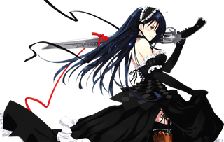 剑客长发女孩素材人物简笔