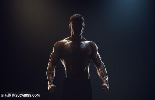 强壮的健身男人高清图片