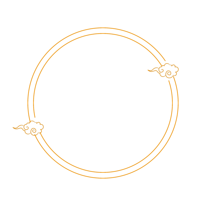 中国风中式传统祥云图案国潮古风边框云纹装饰元素PNG免抠素材图