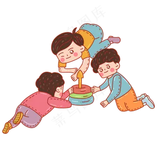 儿童节小孩玩耍