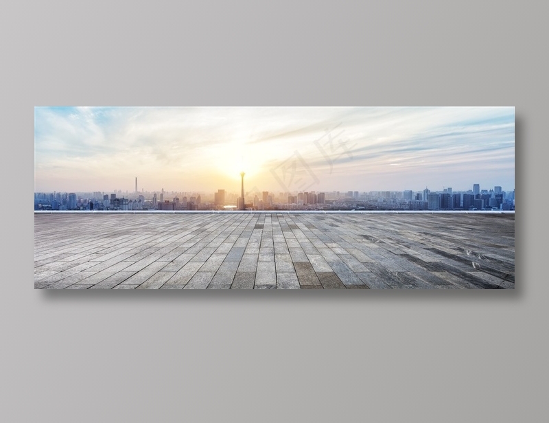 天空下的城市风景和道路高清图片