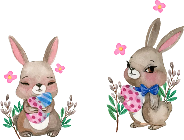 小兔子两只兔年