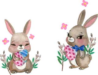 小兔子两只兔年