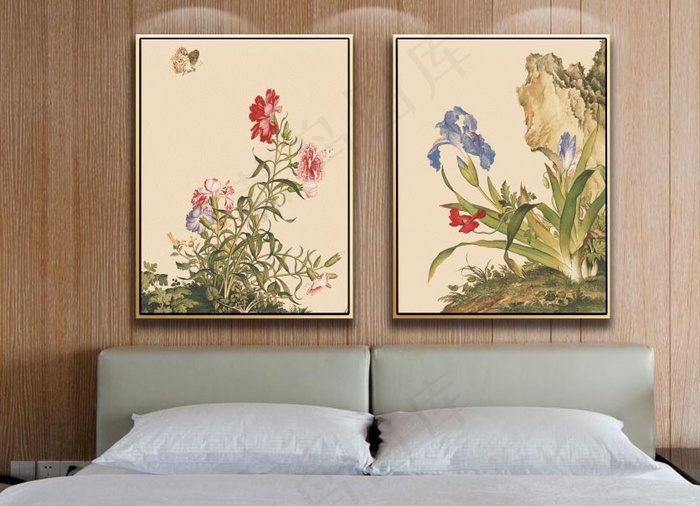 花鸟中式国画