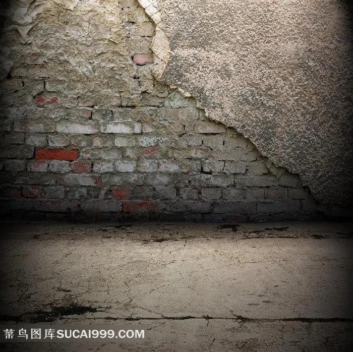 破旧砖墙背景图片