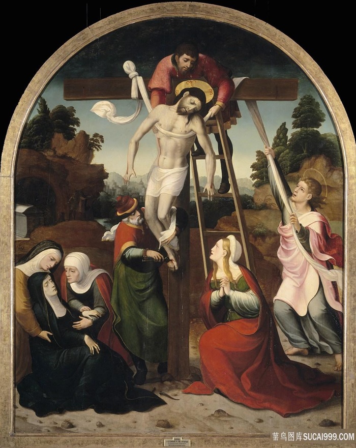 生病的人物高清油画