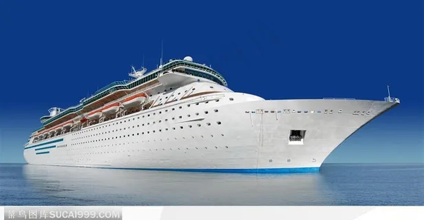 在蔚蓝的大海上行驶着的豪华大轮船船图片 在蔚蓝的大海上行驶着的豪华大轮船船图片