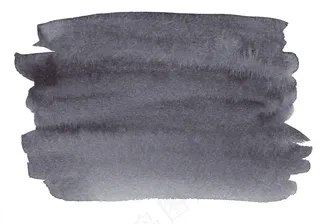 黑色水彩笔刷晕染高清图片