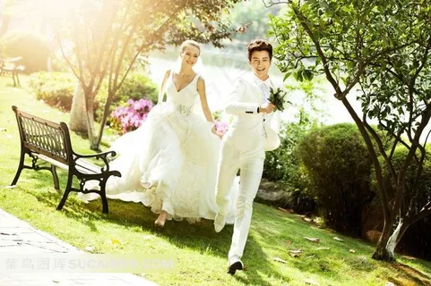 清新婚纱图片