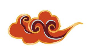 中国风中式国潮敦煌云纹祥云插画图案云朵云彩元素PSDAI设计素材