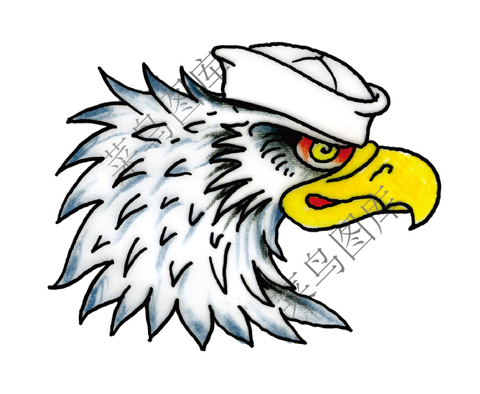 老鹰戴帽子高清
